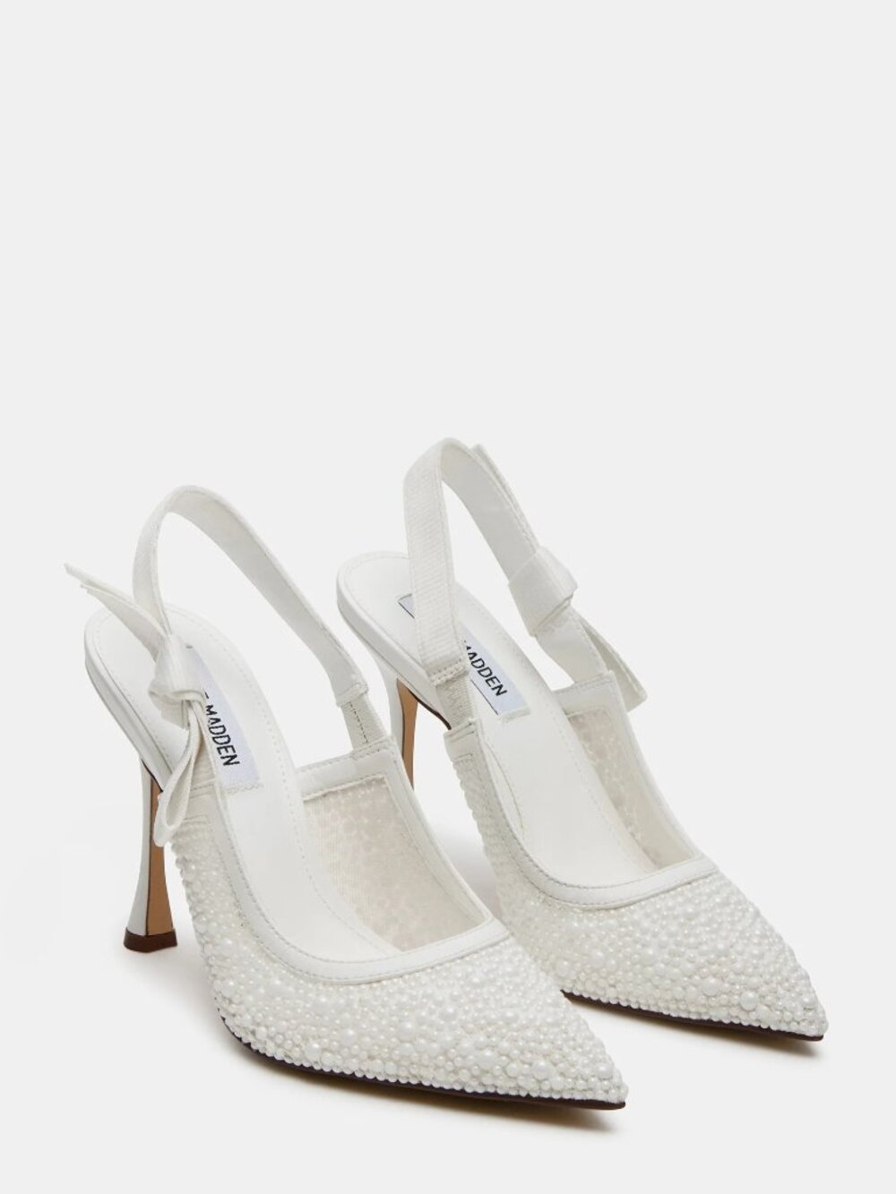 Steve Madden Bri White Lace Pearl - Picture 1 of 5